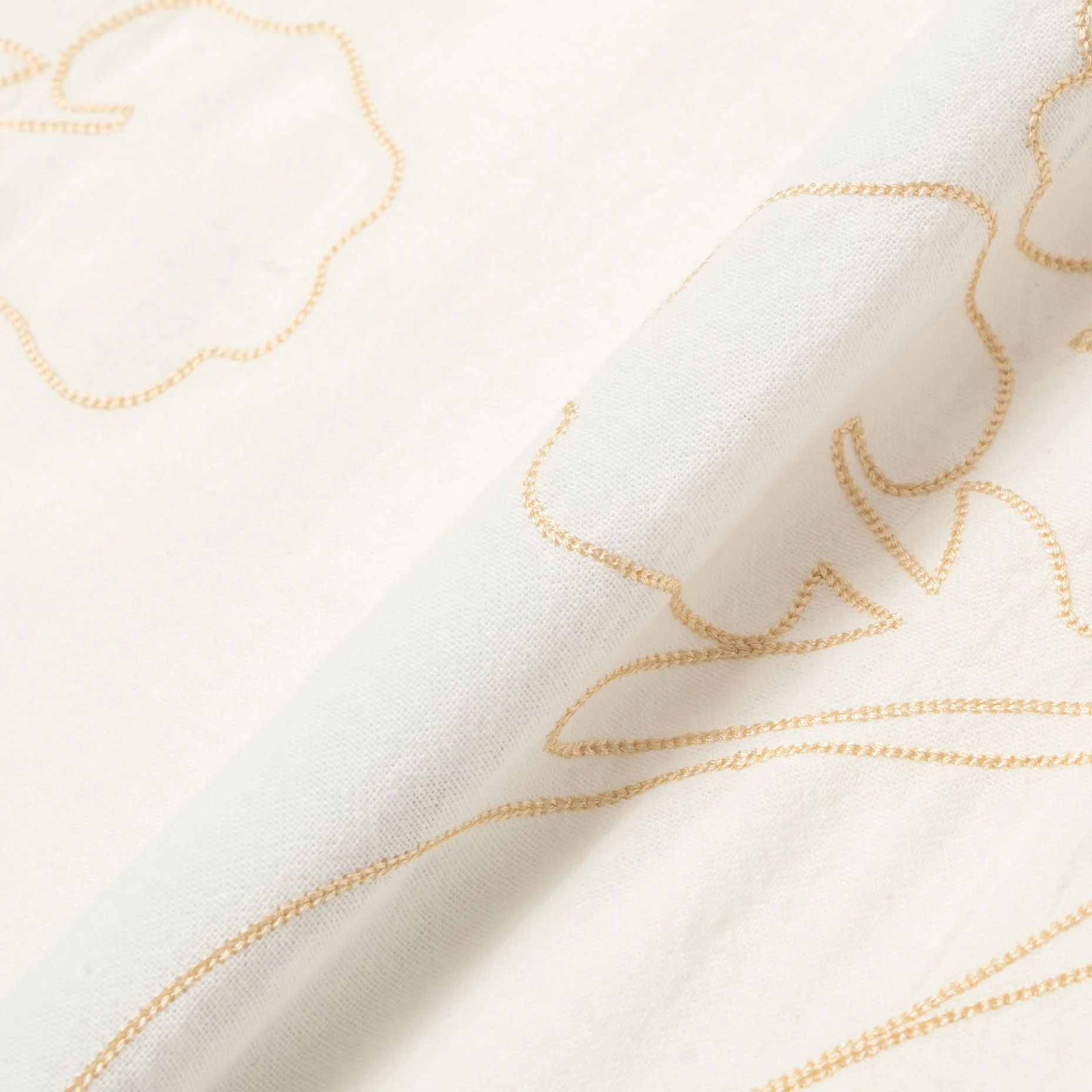 Layth Long Sleeve Linen Shirt - Cream - Image 3