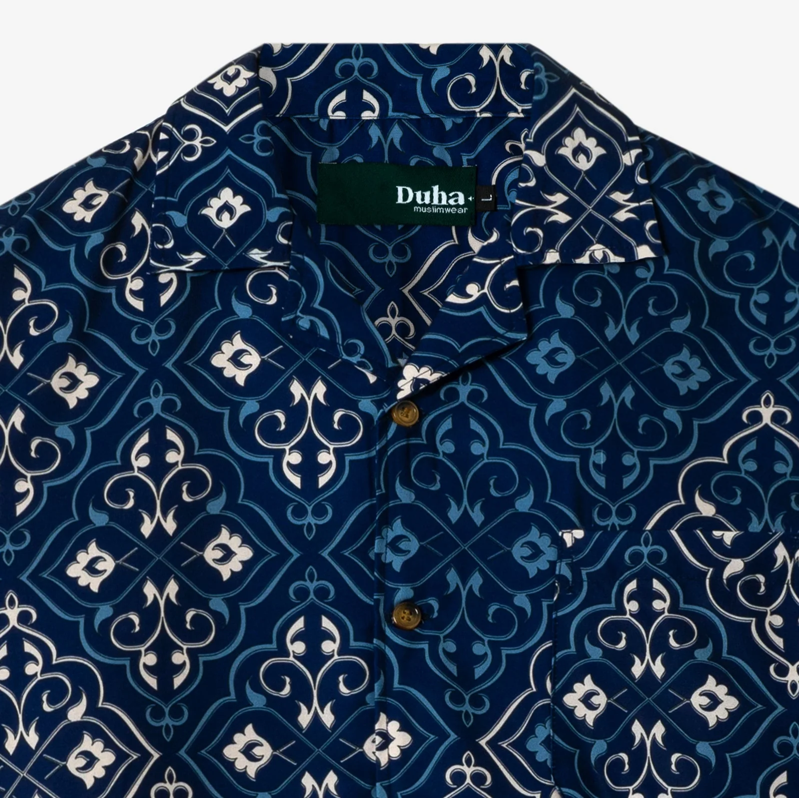 Mahmal Camp Collar Shirt - Blue - Image 2