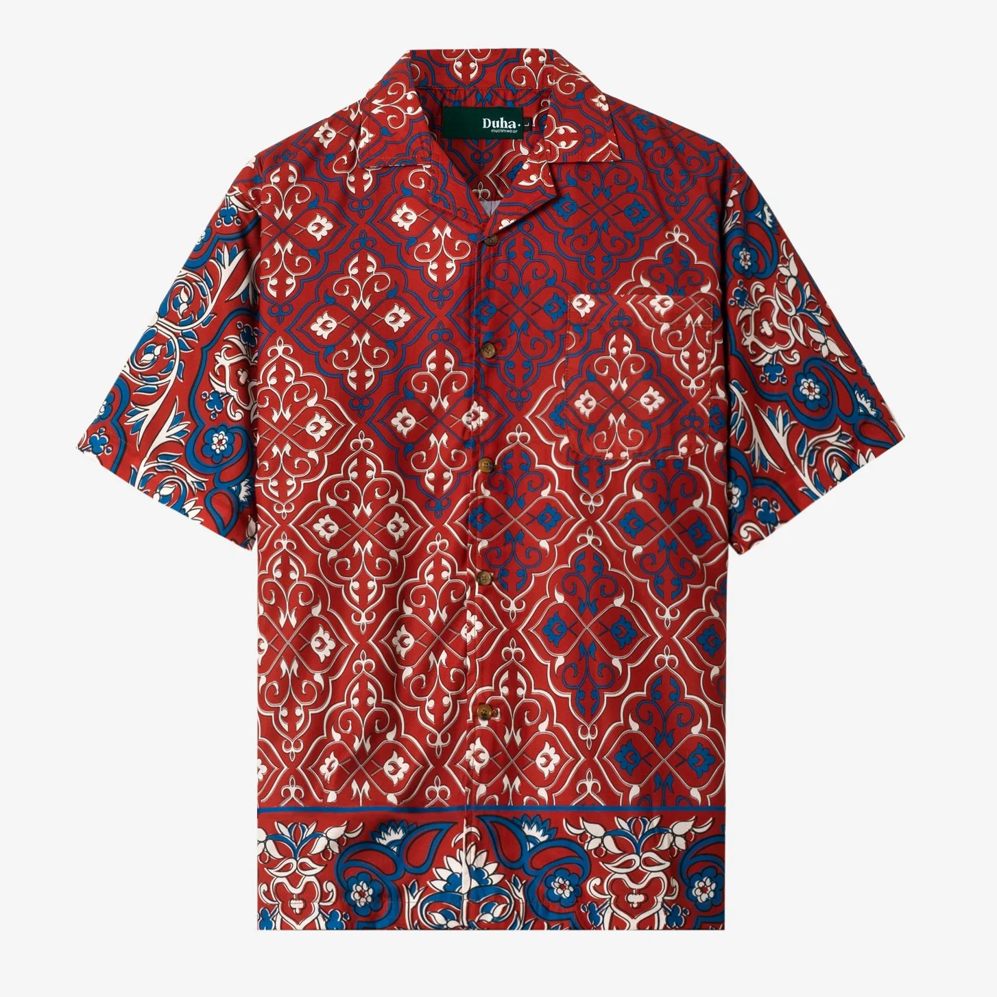 Mahmal Camp Collar Shirt - Red