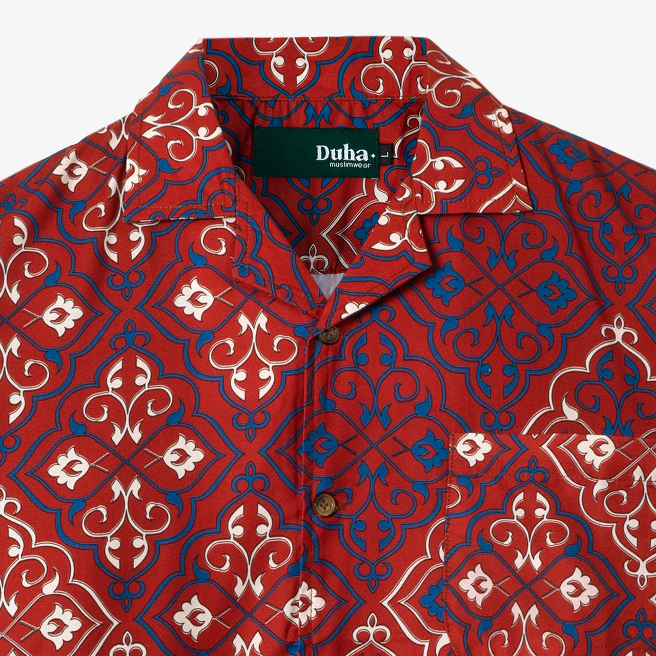 Mahmal Camp Collar Shirt - Red - Image 2