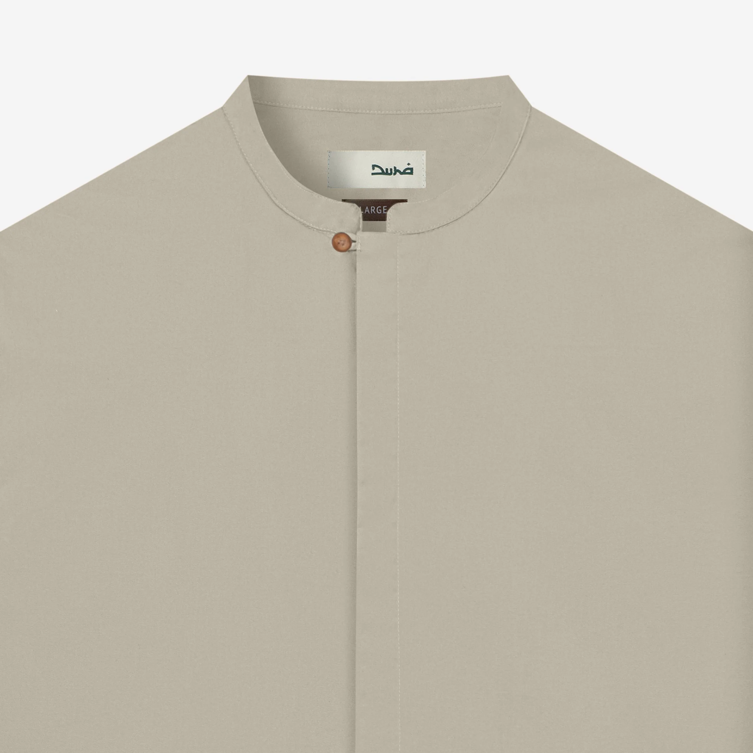 Majd Long Sleeve Shirt - Warm Grey - Image 2