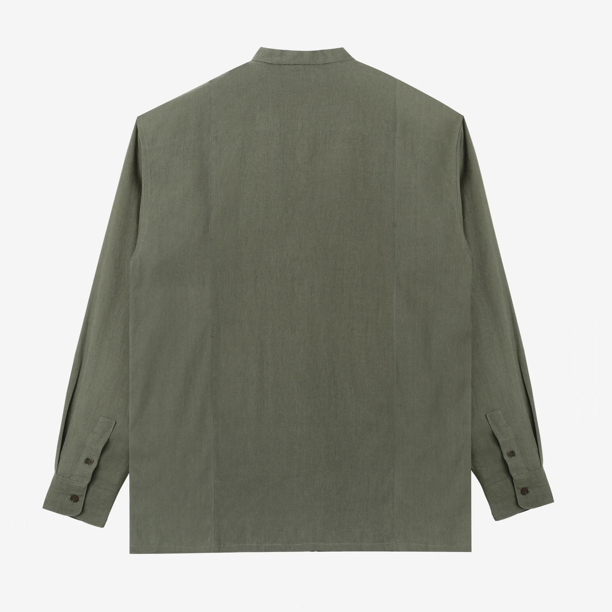 Mazeen Shirt Long Sleeve - Light Olive - Image 4