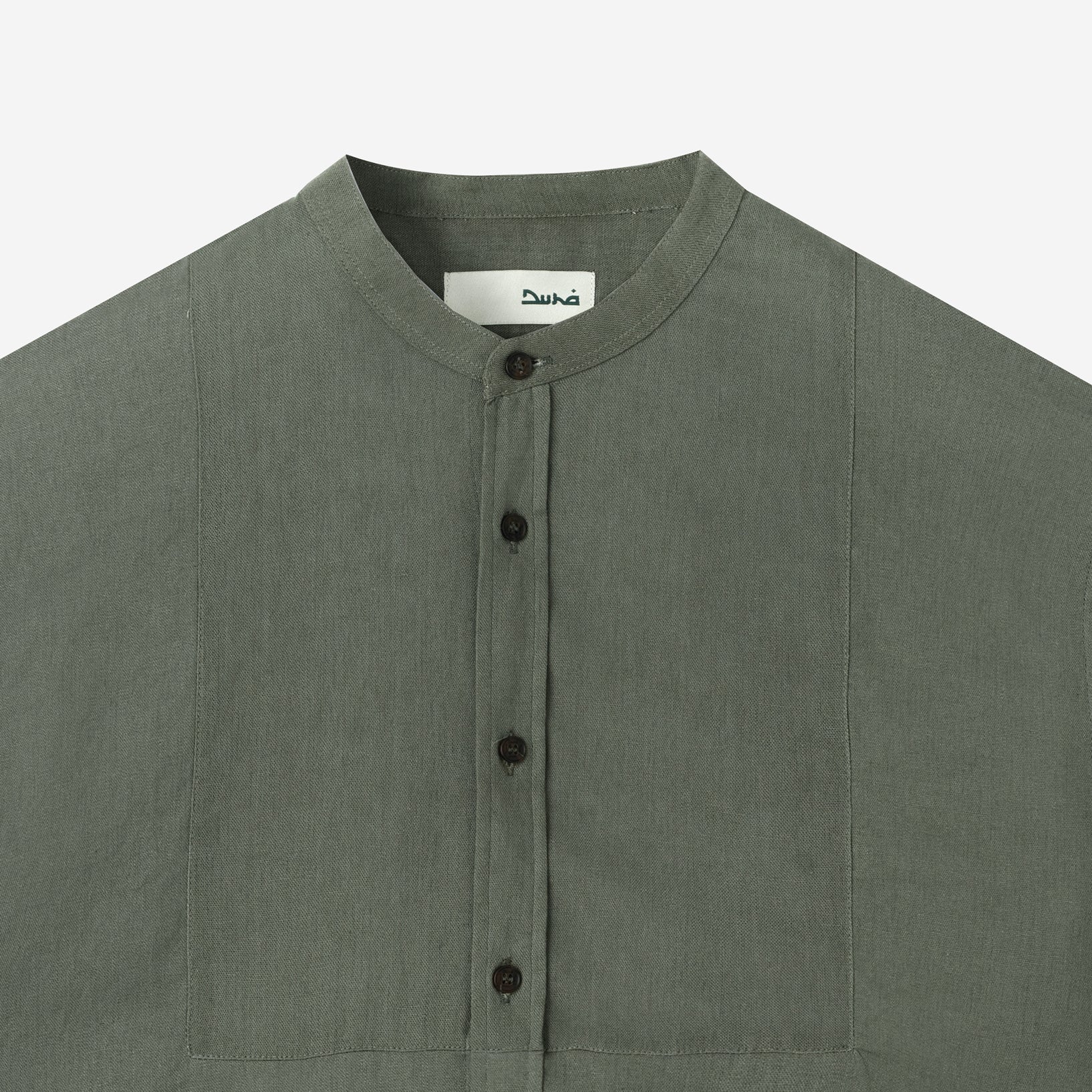 Mazeen Shirt Long Sleeve - Olive - Image 2