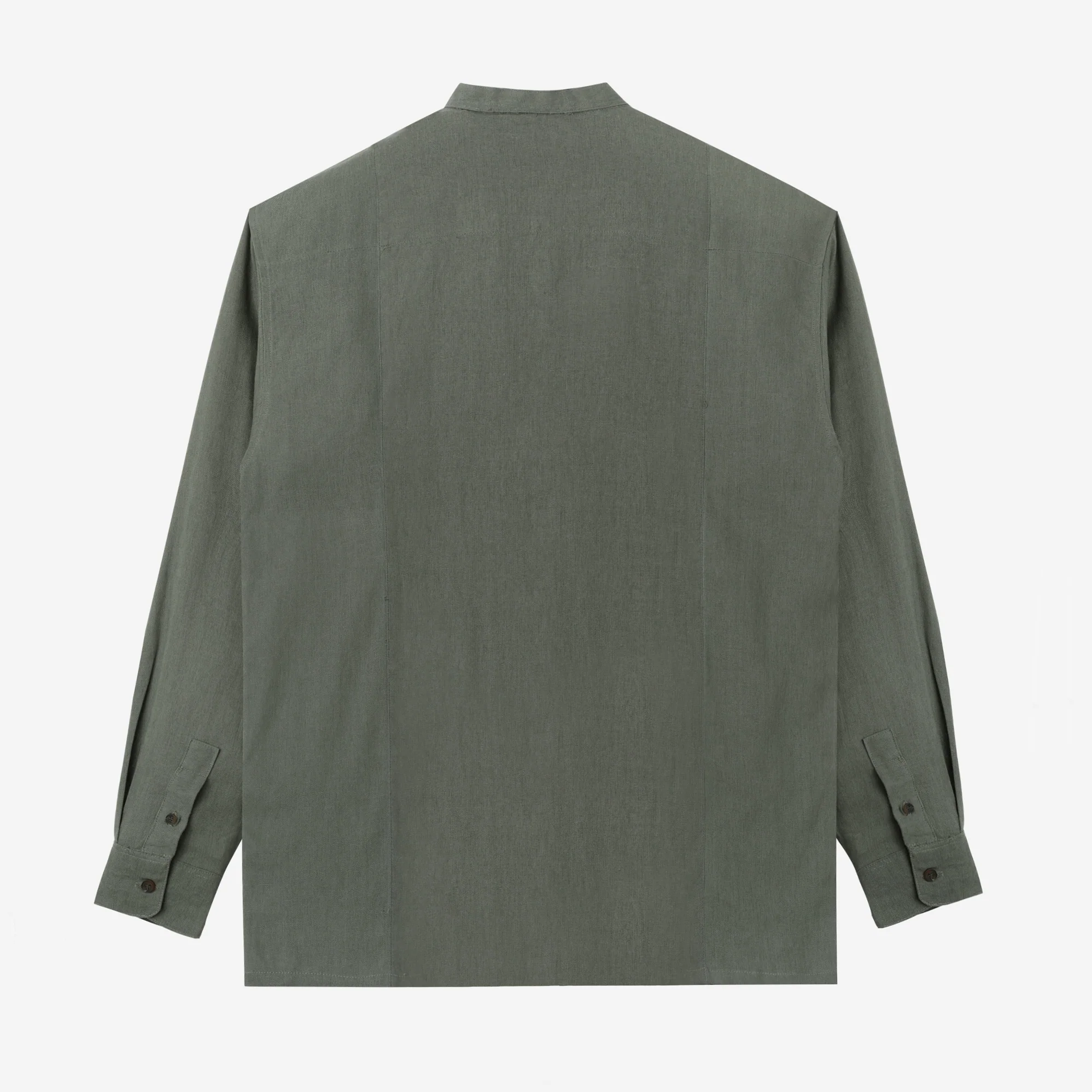 Mazeen Shirt Long Sleeve - Olive - Image 4