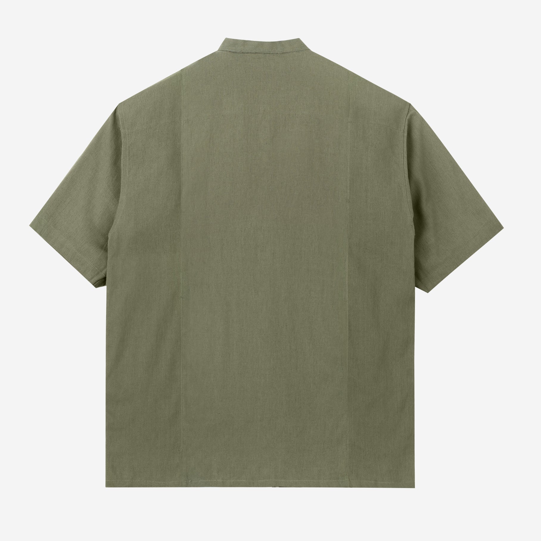 Mazeen Shirt Short Sleeve - Green Olive - Image 4