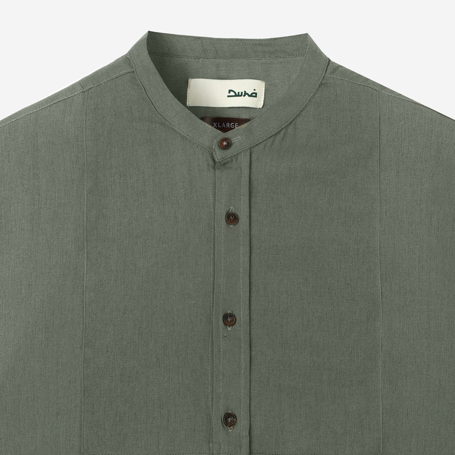 Mazeen Shirt Short Sleeve - Olive - Image 2