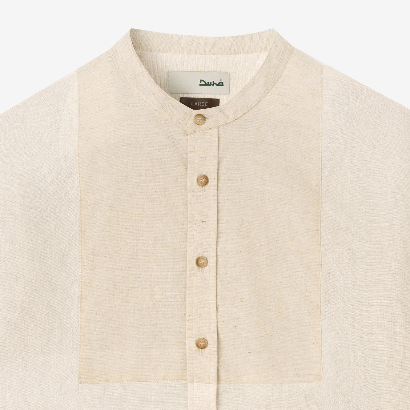 Mazeen Shirt Short Sleeve - Sand White - Image 2