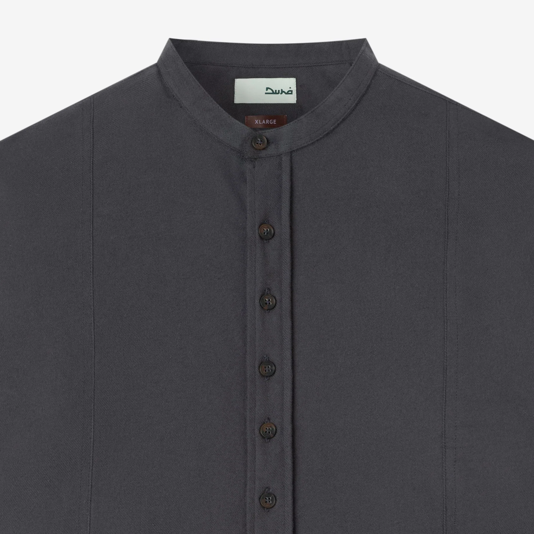 Nadeer Shirt Long Sleeve - Dark Grey - Image 2