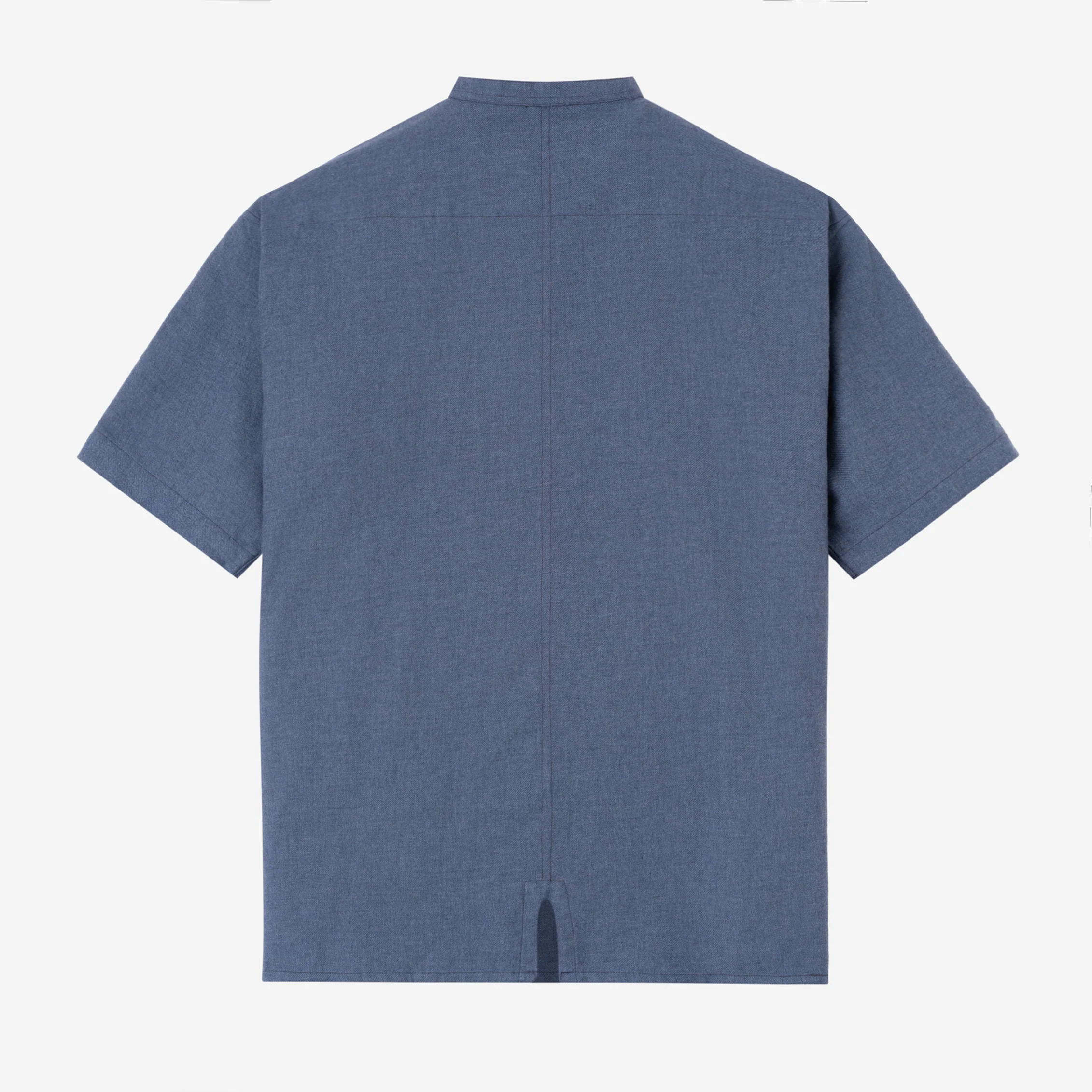 Nadeer Shirt Short Sleeve - Grey Blue - Image 4