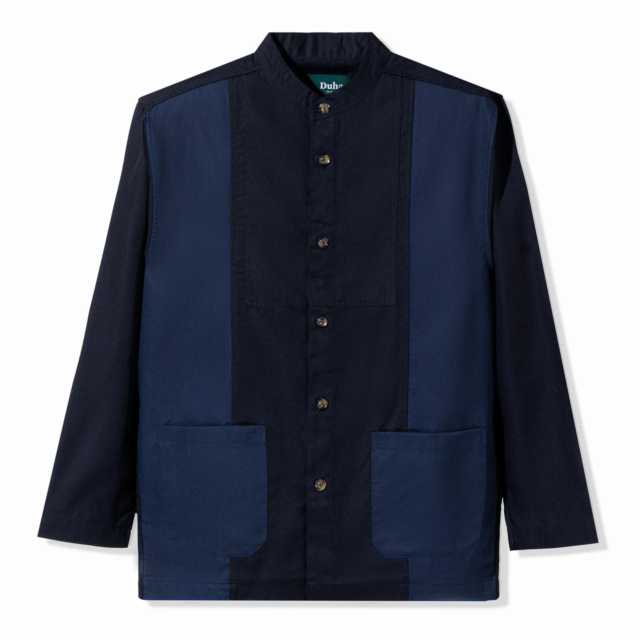 Naseer Patch Long Sleeve Shirt Navy