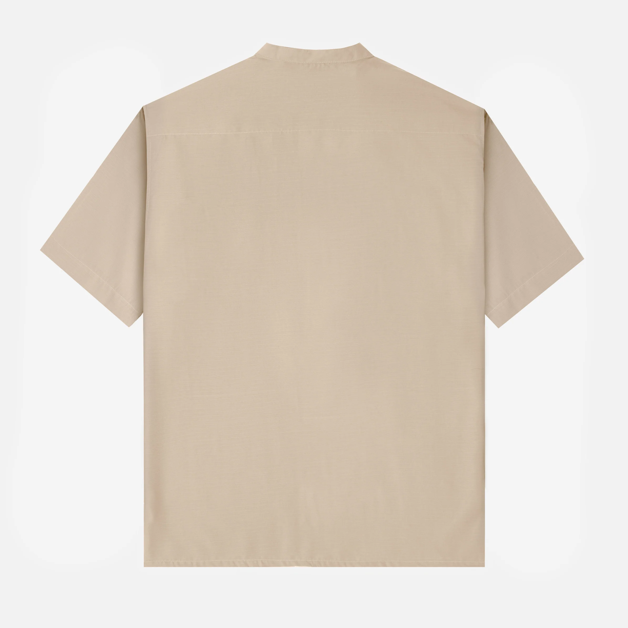 Numair Shirt Short Sleeve - Khaki - Image 4