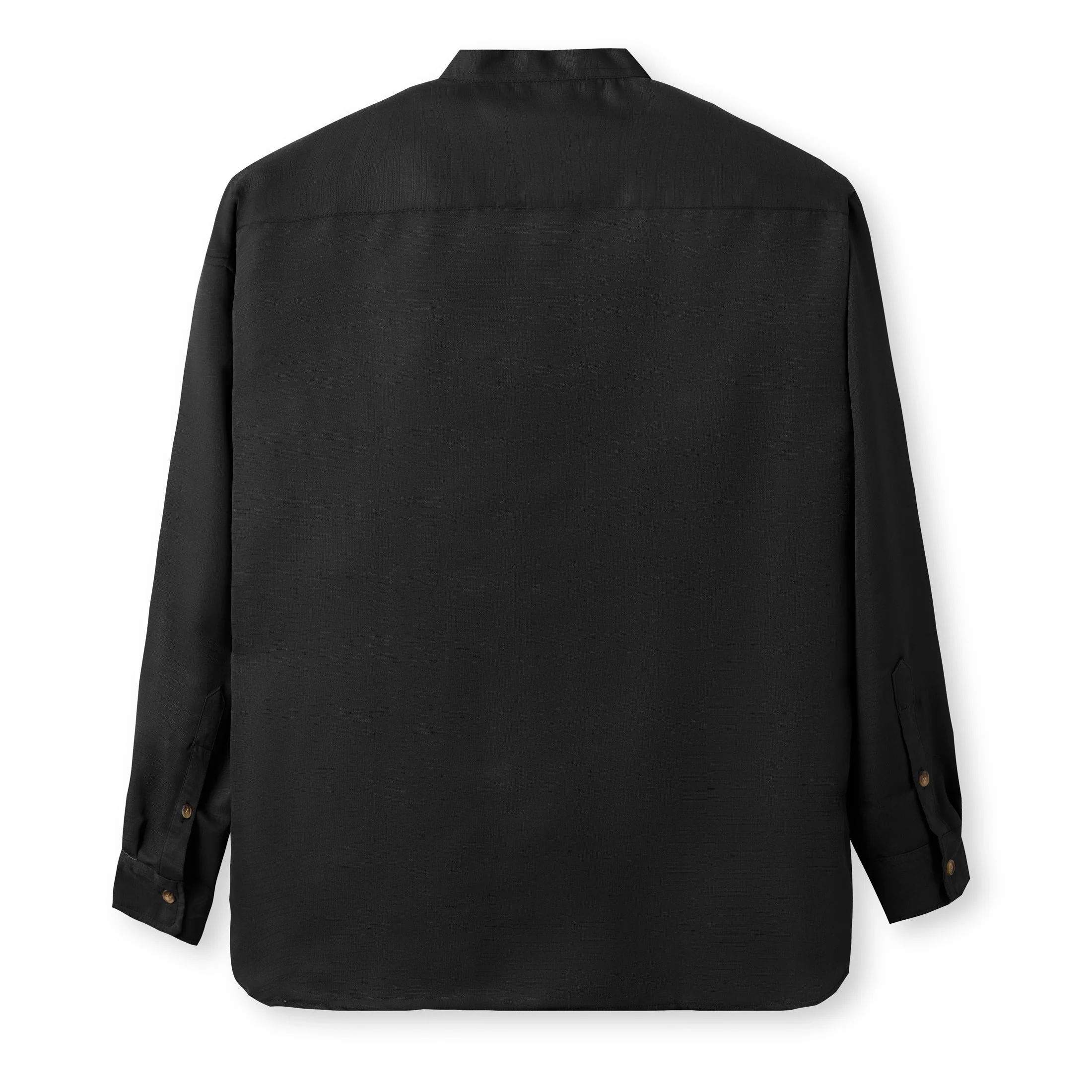 Rashed Long Sleeve Shirt - Black - Image 4