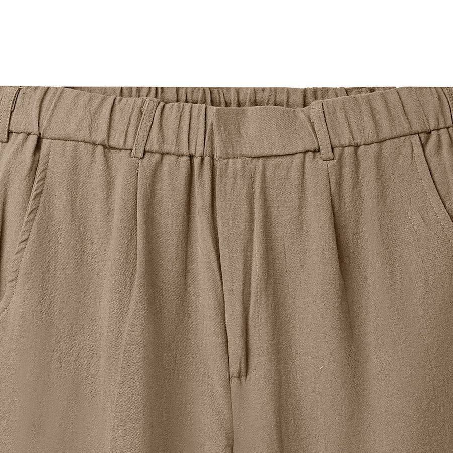 Safiir Linen Pants Khaki - Image 2