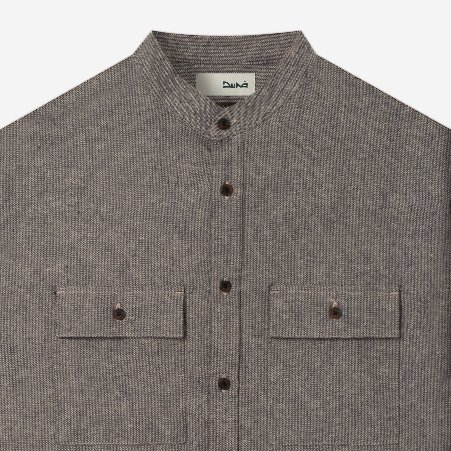 Sayf Long Sleeve Linen Stripes shirt - Navy - Image 2