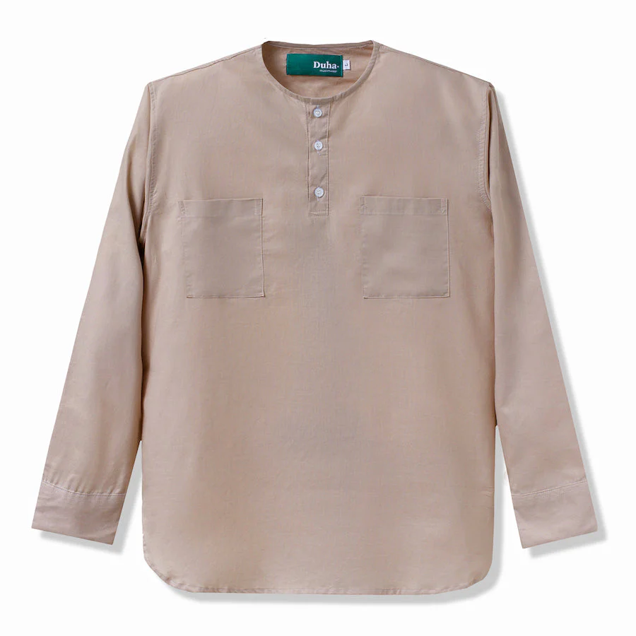 Shahzain Two Pocket Long Sleeve Shirt Cream