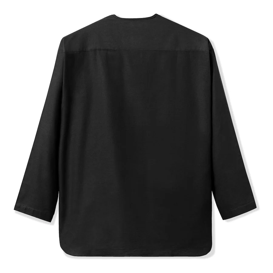 Taleeb Pull-over Long Sleeve Shirt Black - Image 4