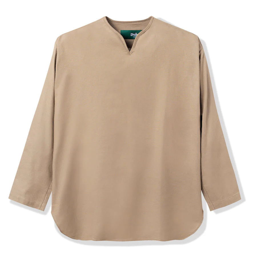 Taleeb Pull-over Long Sleeve Shirt Cream