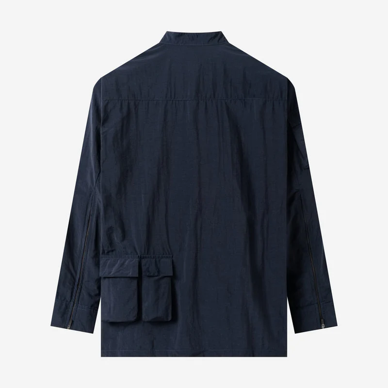 Waiz Long Sleeve Shirt - Navy - Image 5