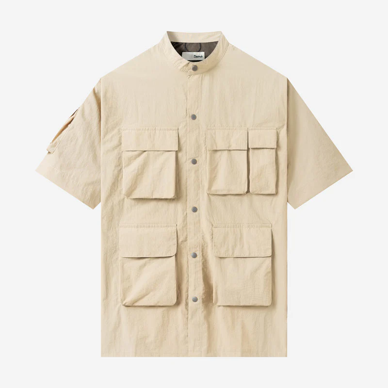 Waiz Short Sleeve Shirt - Light Brown