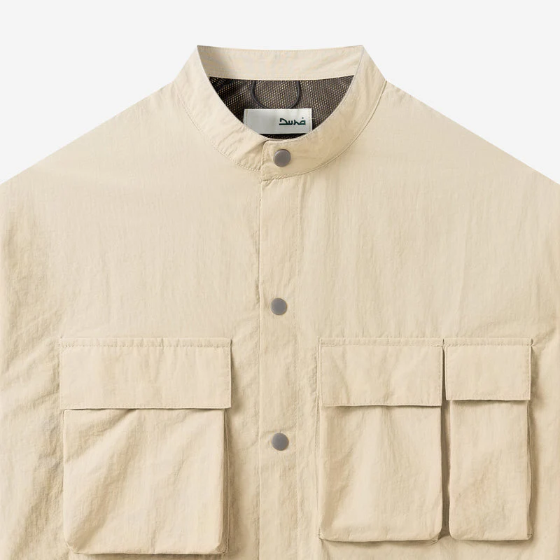 Waiz Short Sleeve Shirt - Light Brown - Image 2