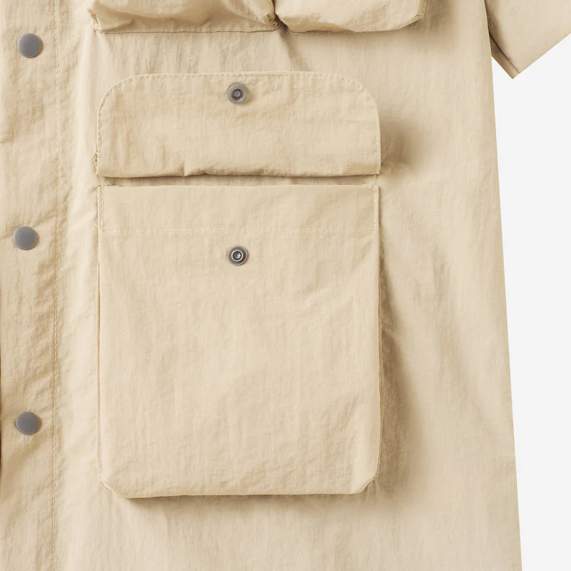 Waiz Short Sleeve Shirt - Light Brown - Image 4