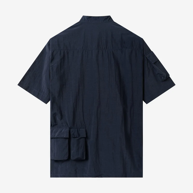 Waiz Short Sleeve Shirt - Navy - Image 5
