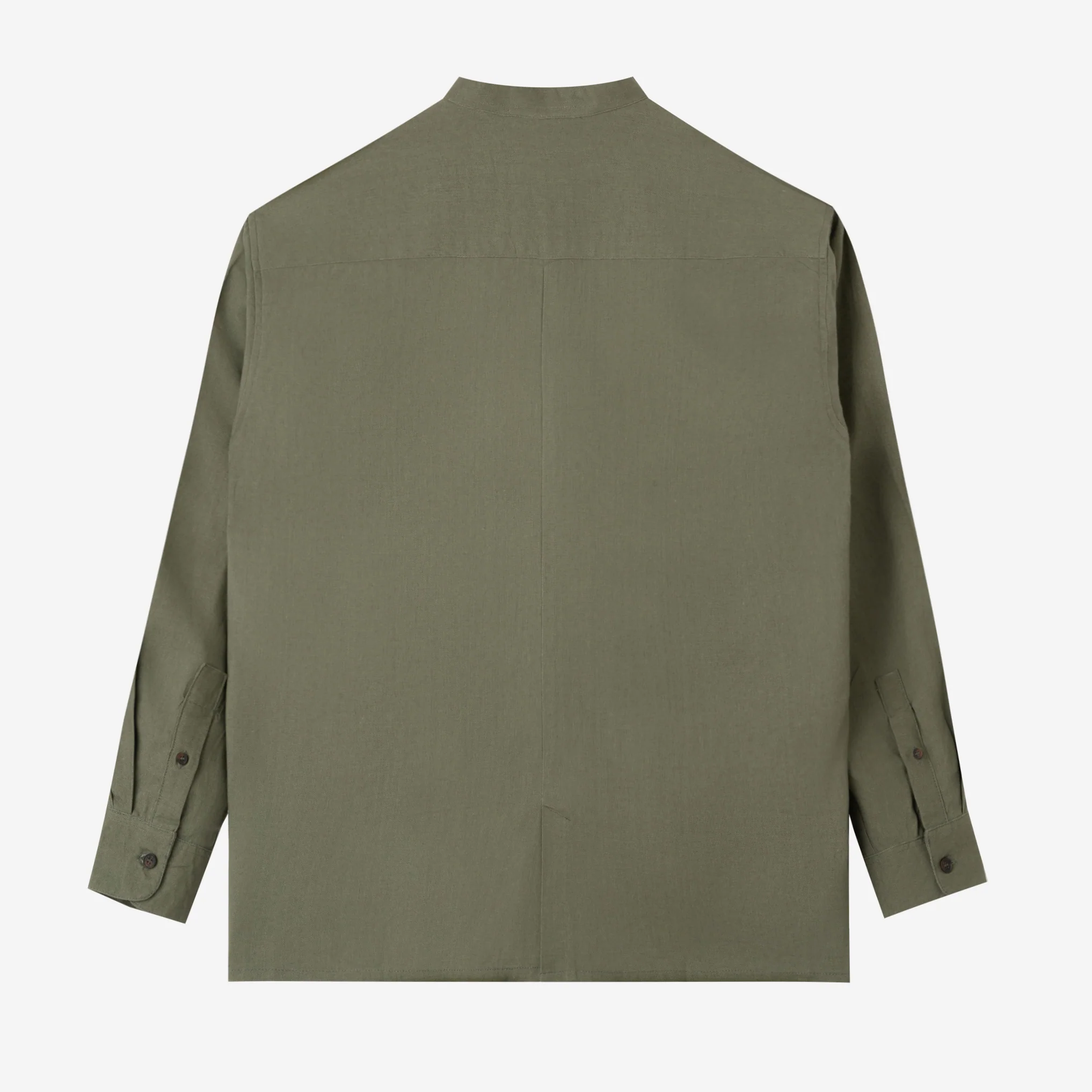 Zaheer Shirt Long Sleeve - Olive - Image 4