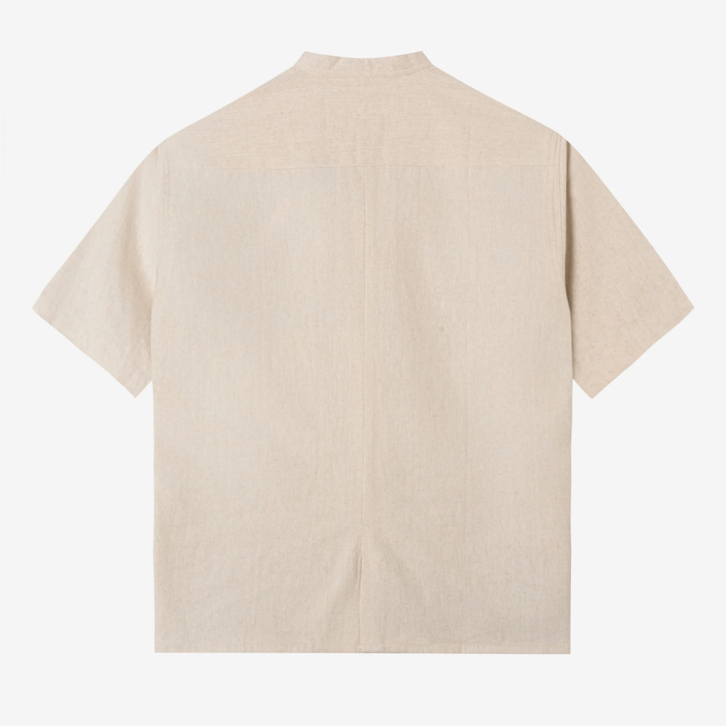 Zaheer Shirt Short Sleeve - Sand - Image 4