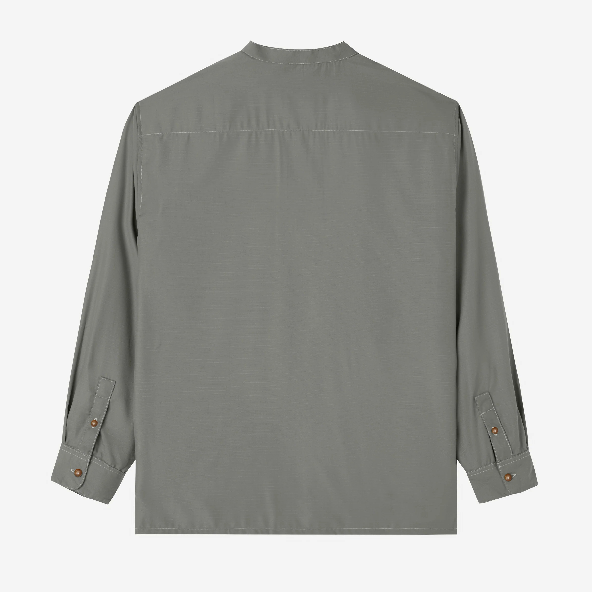 Zahr Shirt Long Sleeve - Cold Grey - Image 4