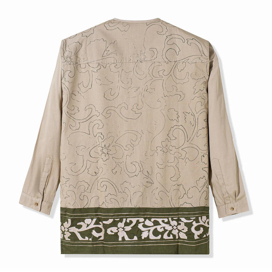 Zain Long Sleeve Shirt Khaki Olive - Image 4