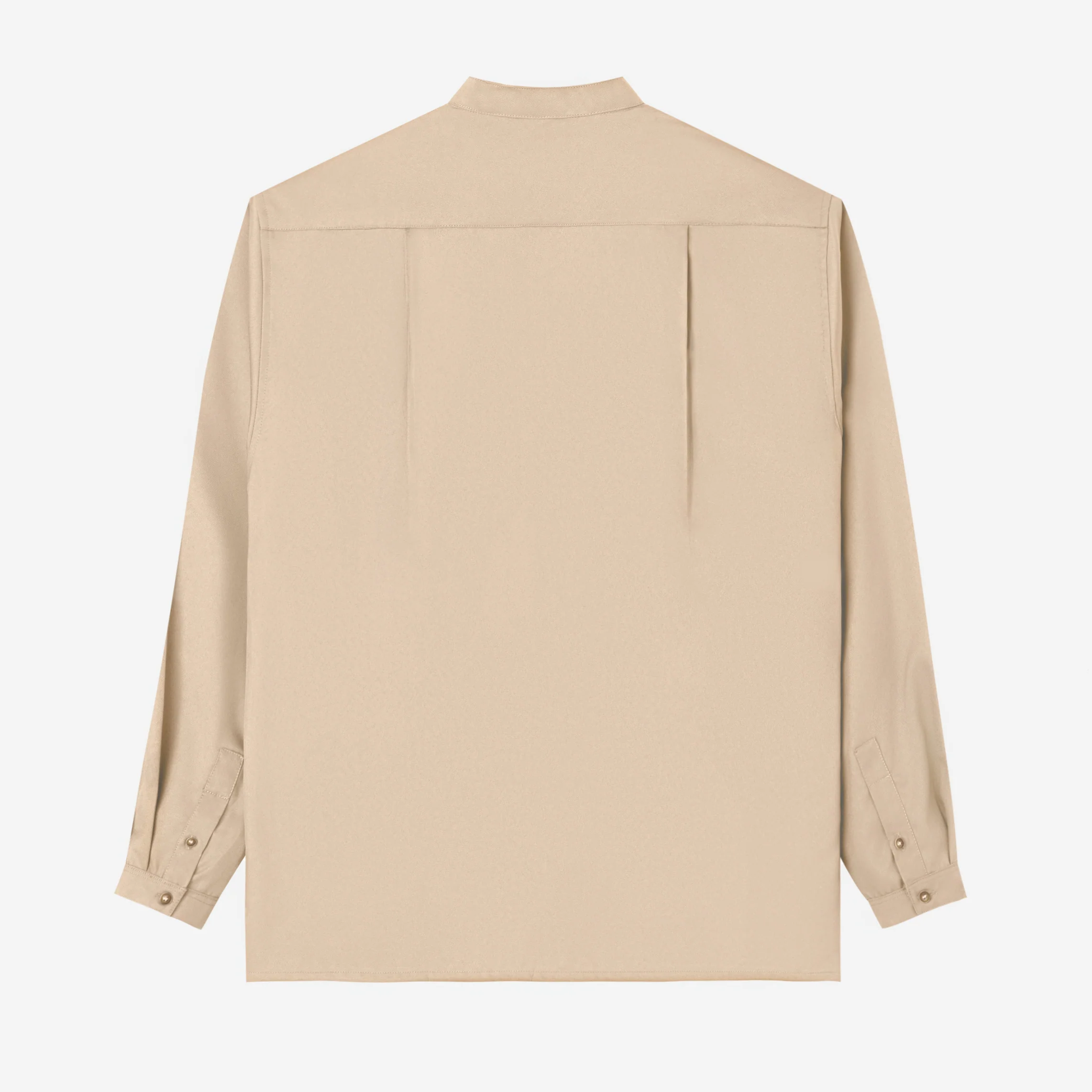 Zayd Shirt Long Sleeve - Khaki - Image 4
