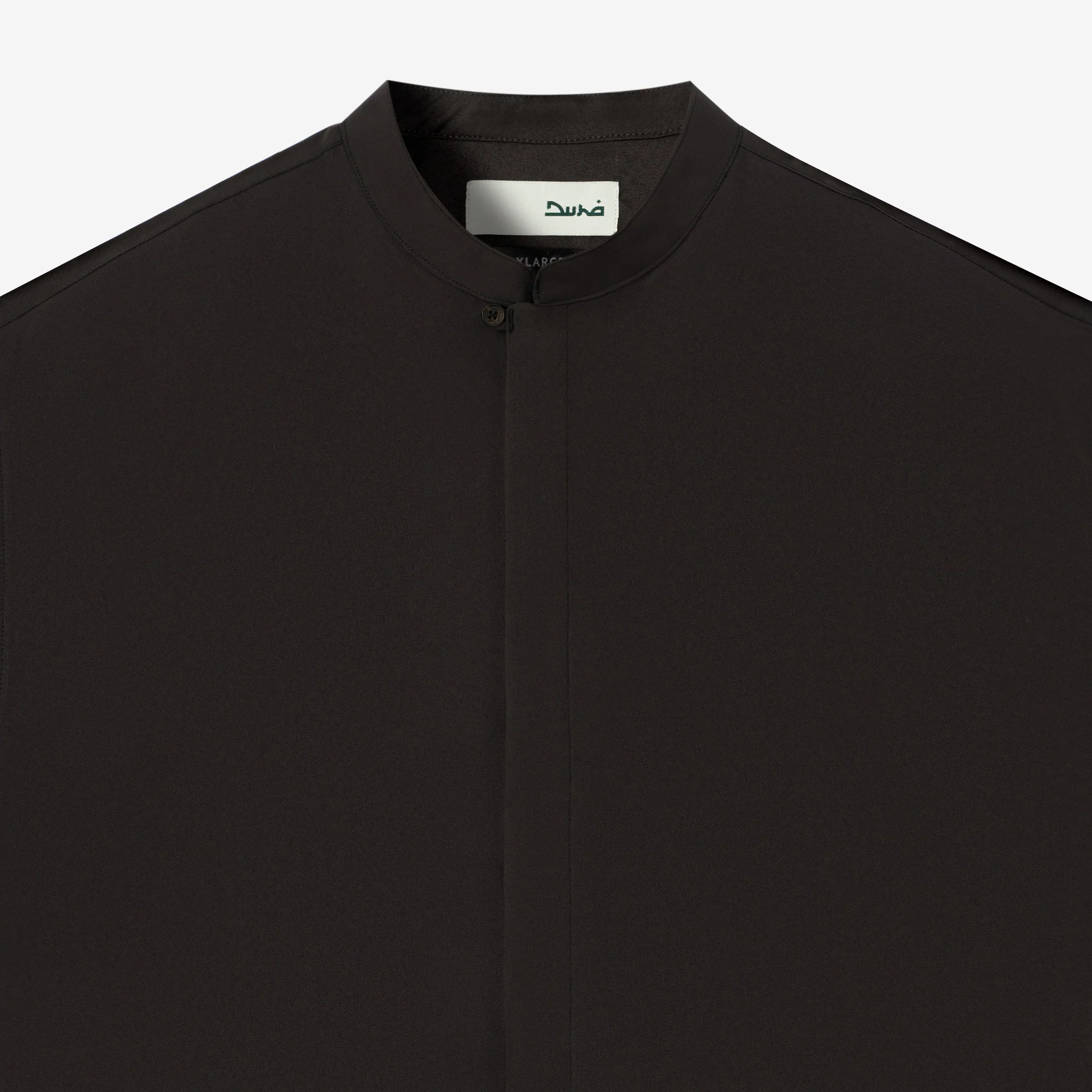 Zayd Shirt Short Sleeve - Dark Brown - Image 2