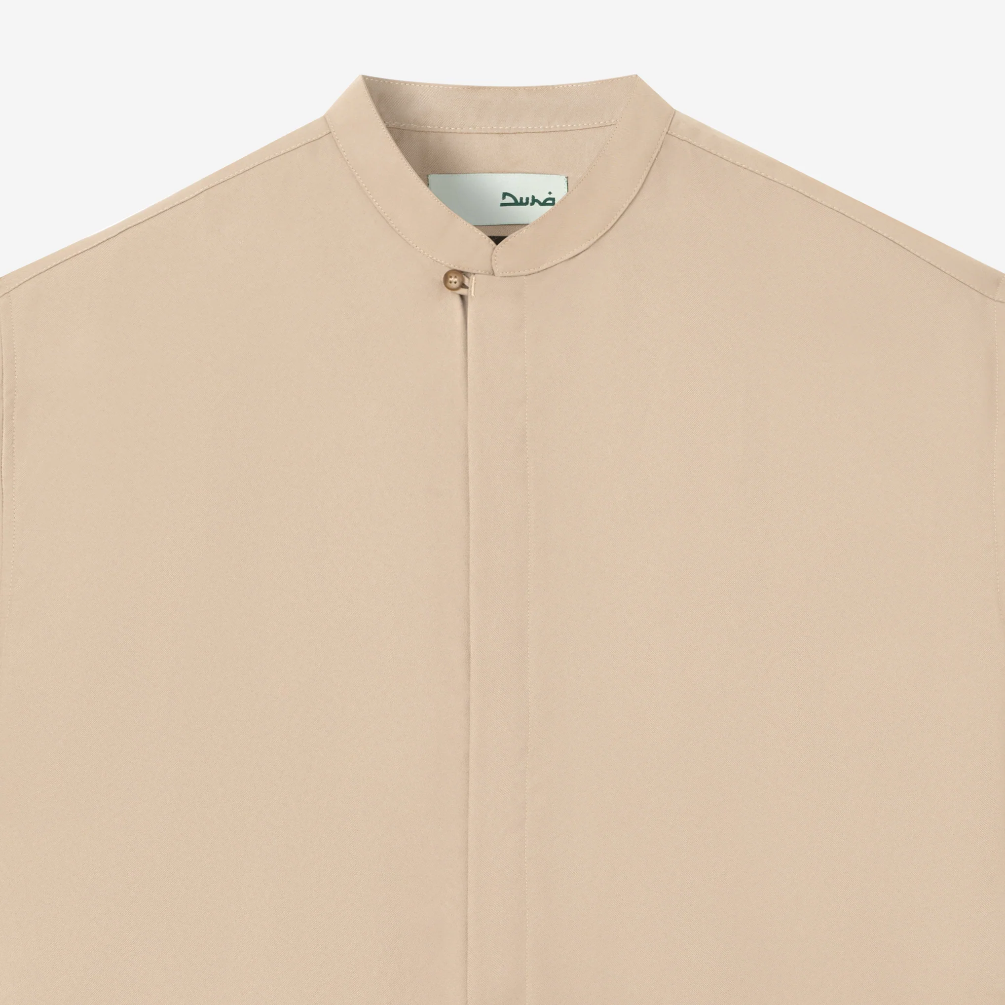 Zayd Shirt Short Sleeve - Khaki - Image 2